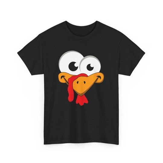 Discover Turkey Face Funny Halloween Thanksgiving  Shirt, Thanksgiving Top, Cute Turkey Tshirt, Women's Thanksgiving Apparel, Toddler Thanksgiving