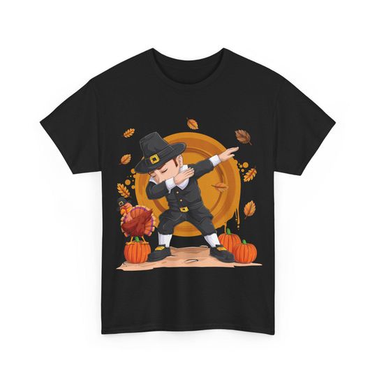 Discover Funny Thanksgiving Pilgrim Tee: Unisex Heavy Cotton Holiday T-Shirt