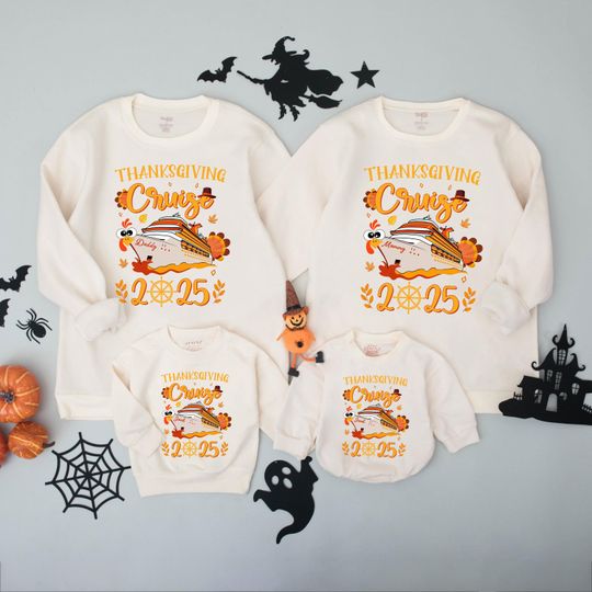 Discover Personalized Thanksgiving Cruise 2025 Shirts, Family Thanksgiving Trip Tee, Cruising Together Sweatshirts, Family Thanksgiving Cruise Shirts