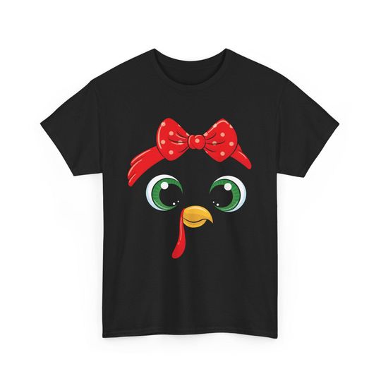 Discover Funny Turkey Face Thanksgiving T-Shirt: Women's, Toddler & Girls