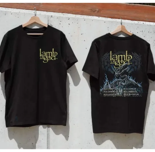 Lamb of God Summer & Fall 2025 North American Tour Double Sided T-Shirt