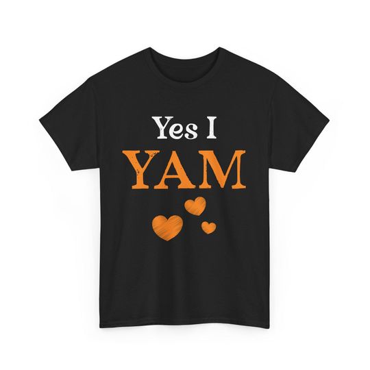 Discover Yes I Yam Funny Thanksgiving Tee: Matching Couple Unisex Cotton Shirt