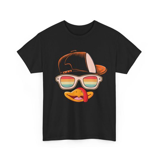 Discover Funny Turkey Thanksgiving Tee: Sunglasses & Hat Unisex Shirt
