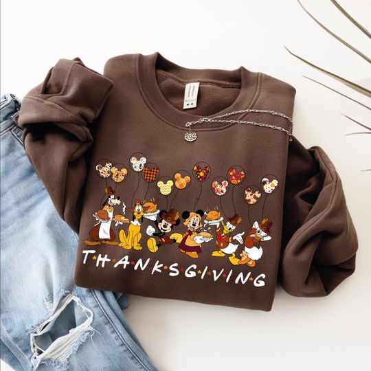 Discover Mickey and Friends Thanksgiving Sweatshirt | Disney Thanksgiving Matching Family | Thanksgiving Dinner Sweater