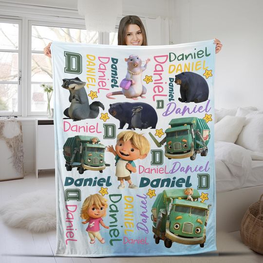 Trash Truck Blanket/Trash Truck Blanket/Truck Lover Gift Blanket