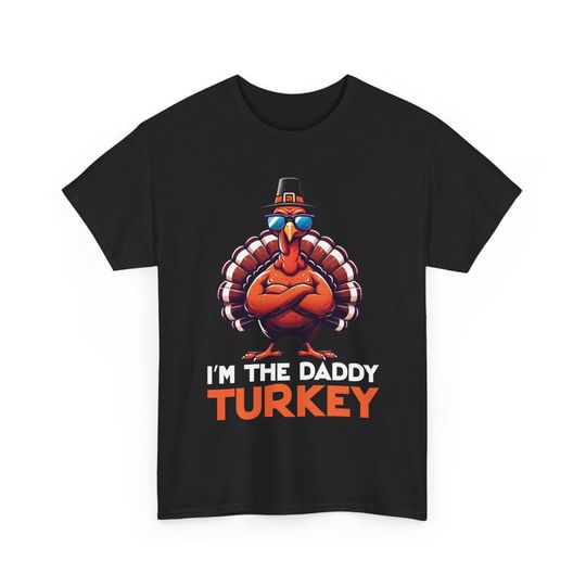 Discover Daddy Turkey Thanksgiving Tee: Unisex Heavy Cotton Matching Family Shirt