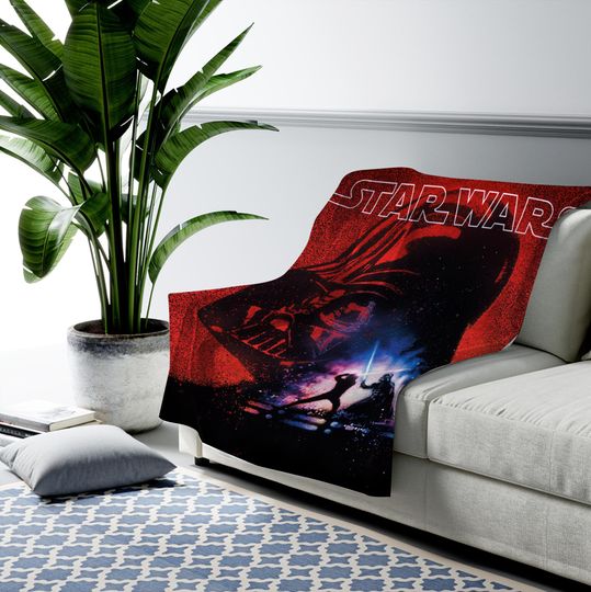 Discover Personalized Star Wars Lightsabers Blanket/Star Wars Characters Blanket/Star Wars Birthday Gift/Custom Galaxy Edge Blanket/Darth VaderOGWB11