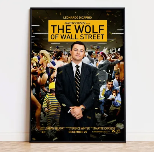 The Wolf of Wall Street Movie Poster - Premium Matte Vertical Poster