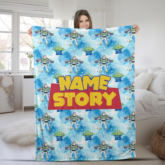 Discover Custom Disney Toy Story blanket, Woody Buzz Lightyear Blanket, Disney Toy Story blanket, Birthday Boy Girl gift blanket AXJJ02