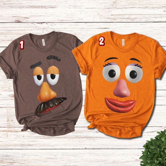 Discover Mr Potato And Mrs Potato Head Couple Halloween Shirt, Cute Thanksgiving Shirt, Custom Couple Shirt, Fall Family Matching Shirt