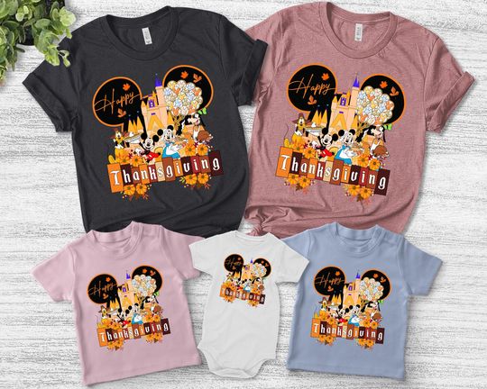 Discover Mickey And Friends Thanksgiving Shirt, Disney Thanksgiving, Thanksgiving family shirts, Cute Disney Fall, Disney Thanksgiving Shirt