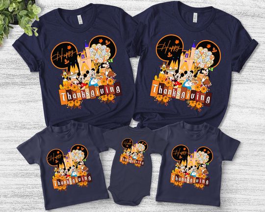 Discover Mickey And Friends Thanksgiving Shirt, Disney Thanksgiving, Thanksgiving family shirts, Cute Disney Fall, Disney Thanksgiving Shirt
