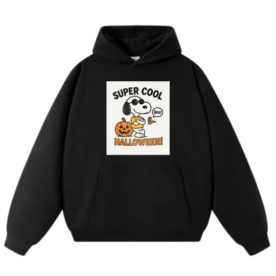 Discover Cool Halloween - Style Snoopy Hoodie, Unisex Loose Street Sport Pullover
