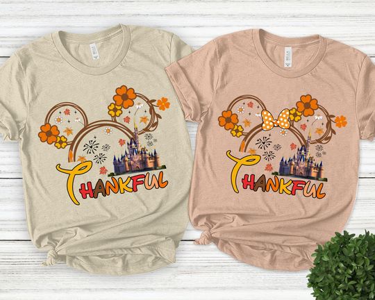 Discover Disney Thanksgiving shirt, Mickey Mouse Thanksgiving shirt, Minnie Mouse Holiday Shirt, Disney Thankful, Family Disney Costume