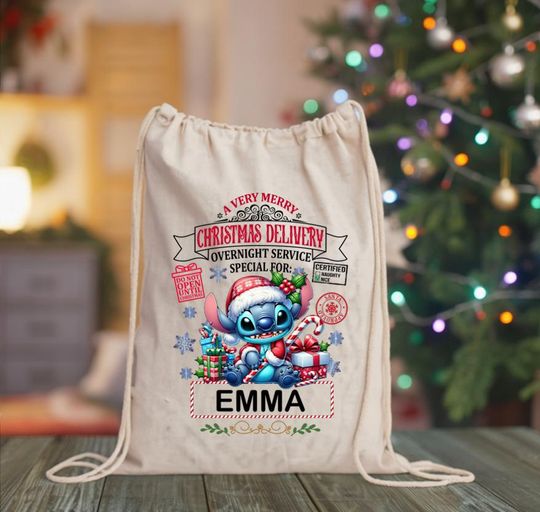 Discover Santa Sack for Kids, Santa Sack, Christmas Gift Bag for Kids, Custom Stitch Christmas Santa Bag, Christmas Gift, Santa Sack for Christmas