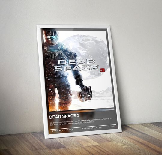 Dead Space 3 Poster Print | Dead Space 3 Cover | Gaming Poster | Gaming Decor | Video Game Poster | Gaming Gift, Video Game Print