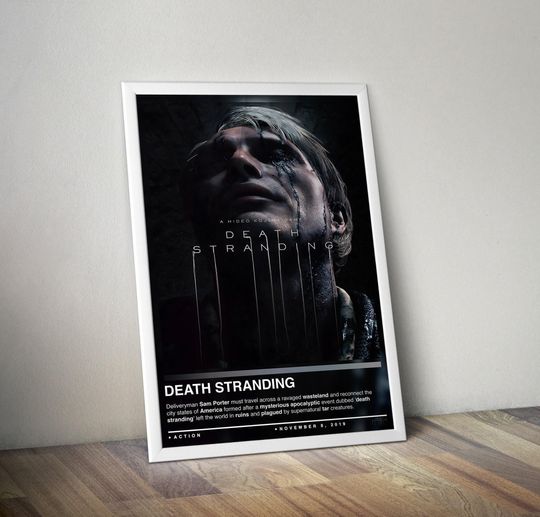 Death Stranding Poster Print | Gaming Cover | Gaming Poster | Gaming Decor | Video Game Poster | Gaming Gift | Video Game Print