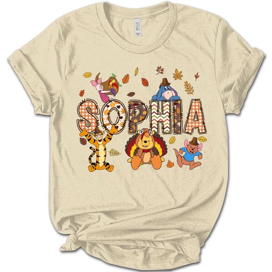 Discover Winnie The Pooh Thanksgiving Group Matching Shirt, Thanksgiving Fall Shirt Gift, Disney Vacation Shirt