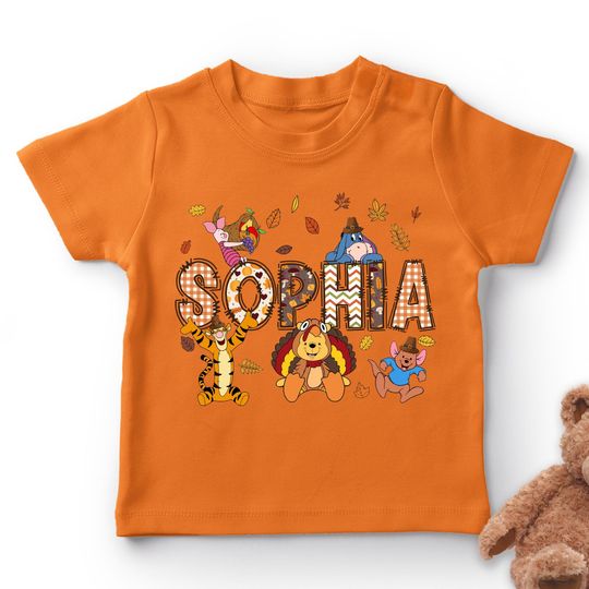 Discover Winnie The Pooh Thanksgiving Group Matching Shirt, Thanksgiving Fall Shirt Gift, Disney Vacation Shirt