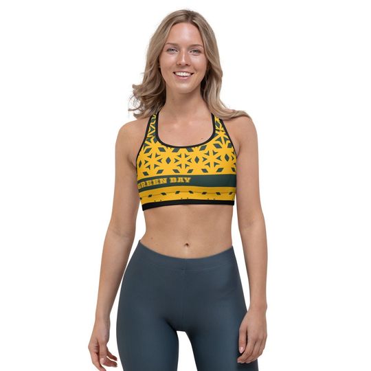 Discover Green Bay Gym Fitness Yoga Sports Bra Women’s