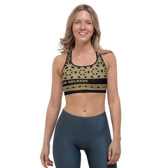New Orleans Gym Fitness Yoga Sports Bra