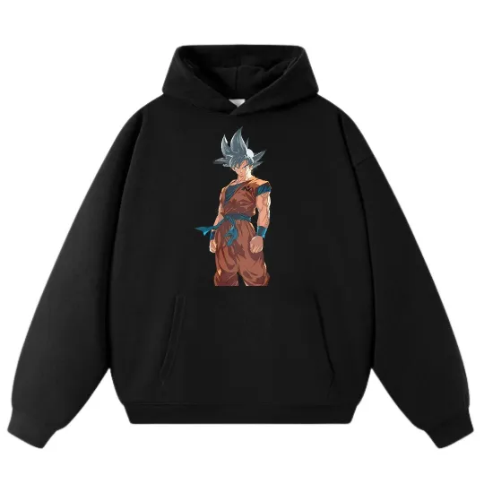 Dragon Ball Super Saiyan Goku Anime Hoodie,Unisex Casual Loose Pullover