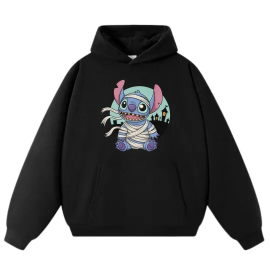 Discover Stitch Mummy - Themed Hoodie, Unisex Trendy Street - Style Loose Pullover