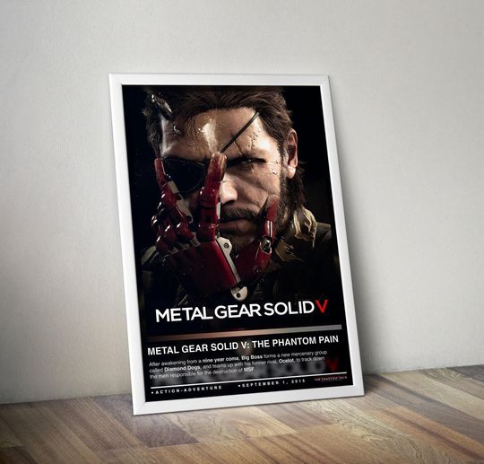 Metal Gear Solid V The Phantom Pain Poster | Gaming Wall Art | Premium Matte Vertical Poster | Video Game Decor