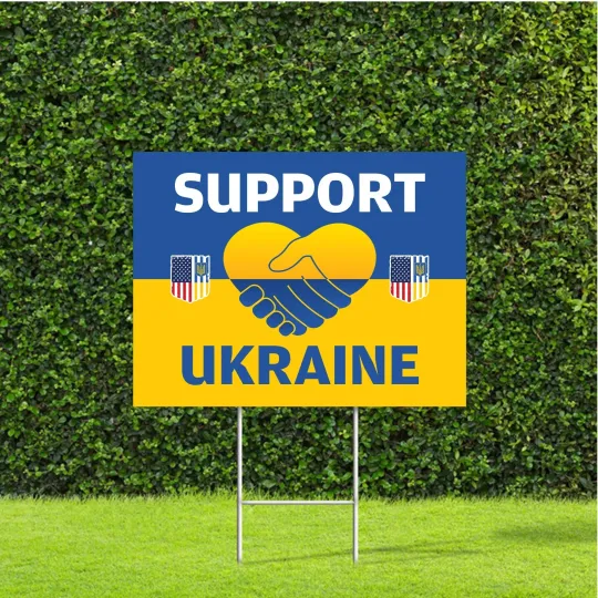 Discover Support Ukraine 18"x22" Political Yard Sign