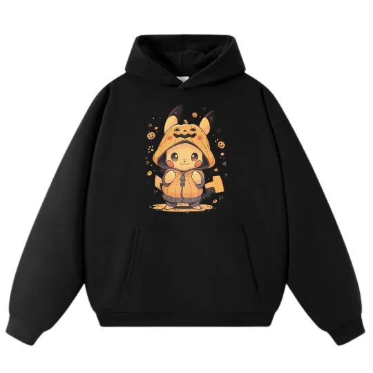 Discover Halloween Pika Hoodie, Unisex Street - Style Pullover
