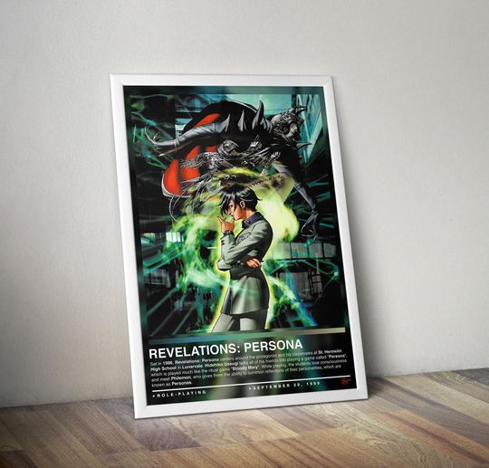 Discover Persona Revelations Poster | Persona Poster | Gaming Poster | 4 Colors | Gaming Decor | Video Game Posters | Gaming Gifts | Gaming Wall Arts