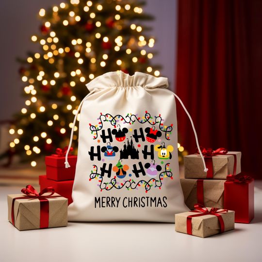 Discover Disney Christmas  Bag, Mickeys Very Merry Christmas Party Bag, Mickey and Friends Bag, Magical Kingdom Bag, Merry Christmas  Bag