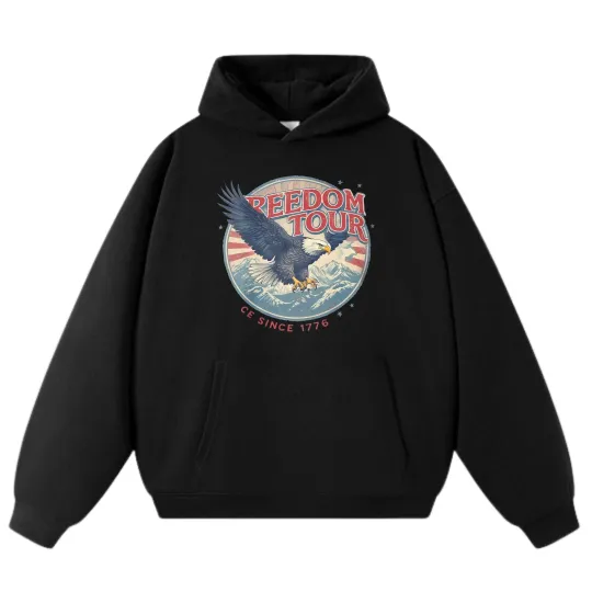 Discover Freedom Tour Since 1776 Eagle Graphic Hoodie