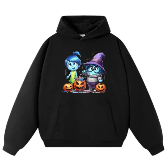 Inside Out Halloween - Themed Hoodie, Unisex Street - Style Pullover