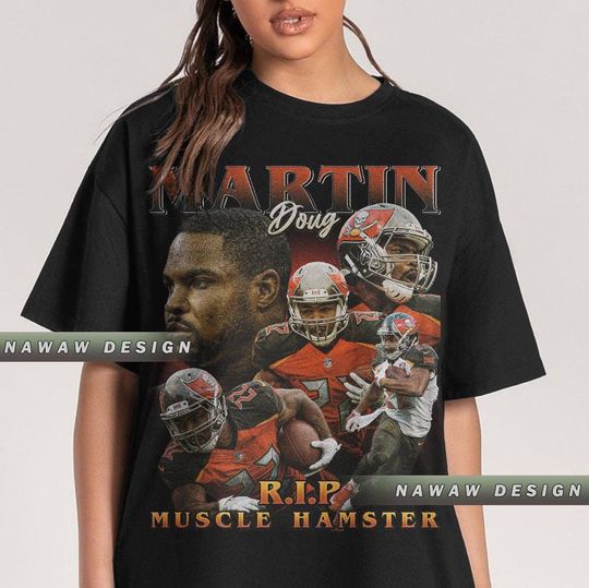 Discover Doug Martin RIP Muscle Hamster shirt design retro and vintage, shirt youth for gift NAW26