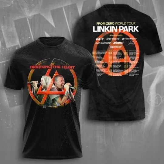 Linkin Park 2025 Tour 3D Printed T-Shirt Unisex