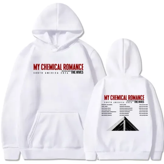 My Chemical Romance Punk Band South America 2026 Tour Hoodie
