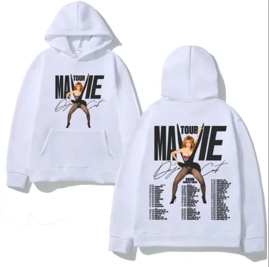 Discover Doja Cat Ma Vie World Tour 2026 Hoodie, Unisex Punk Fleece Print