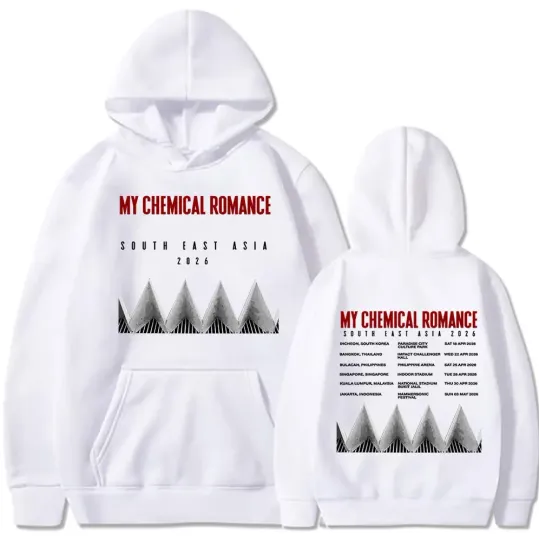 My Chemical Romance Punk Band South America 2026 Tour Hoodie