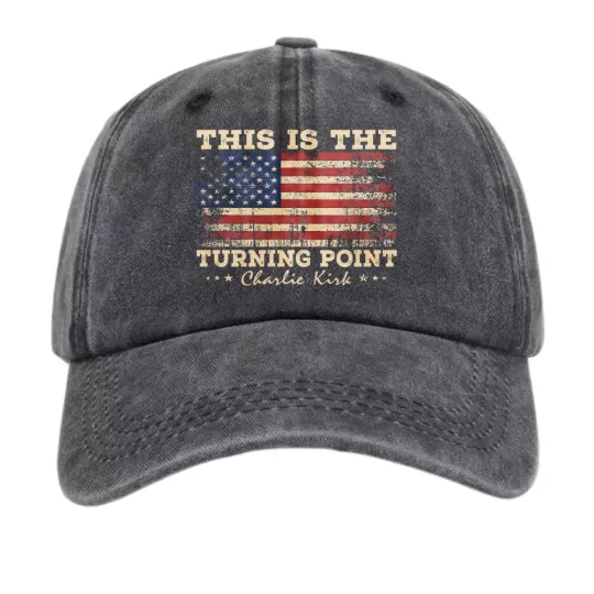 Discover This Is The Turning Point USA Flag Baseball Cap Patriotic Vintage Style Dad Hat