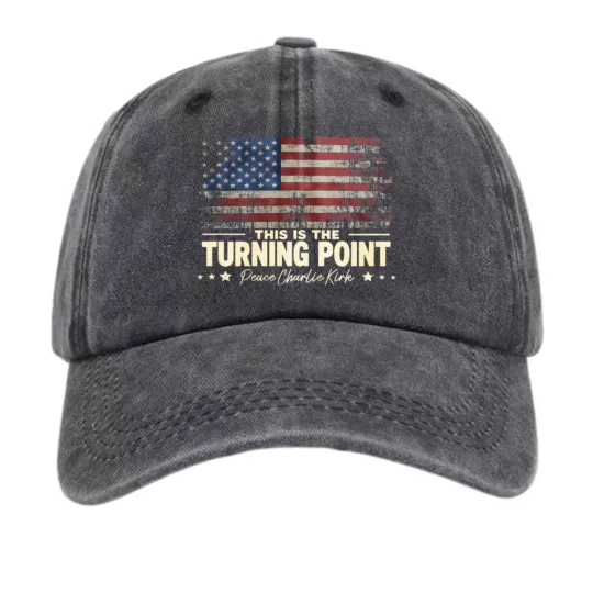 Discover This Is The Turning Point USA Flag Charlie Kirk Baseball Cap Adjustable Hat
