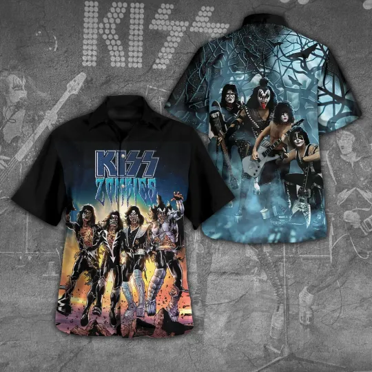 Kiss Band 3D Hawaiian Shirt