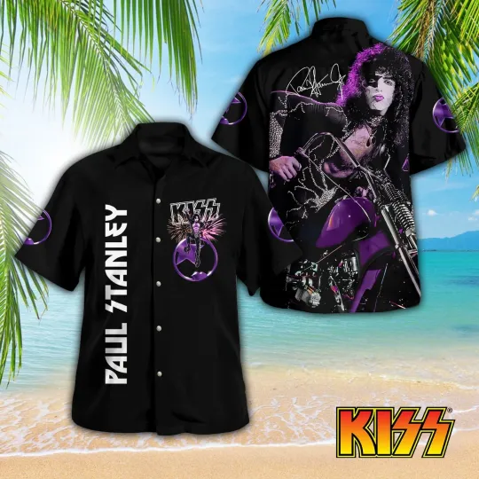 Kiss Band 3D  Hawaiian Shirt