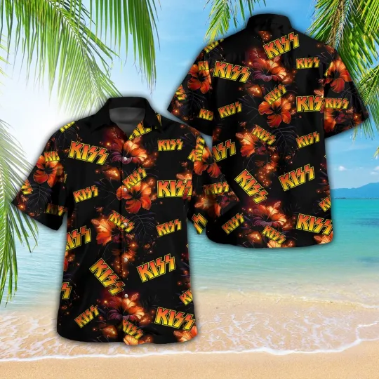 Kiss Band 3D Hawaiian Shirt