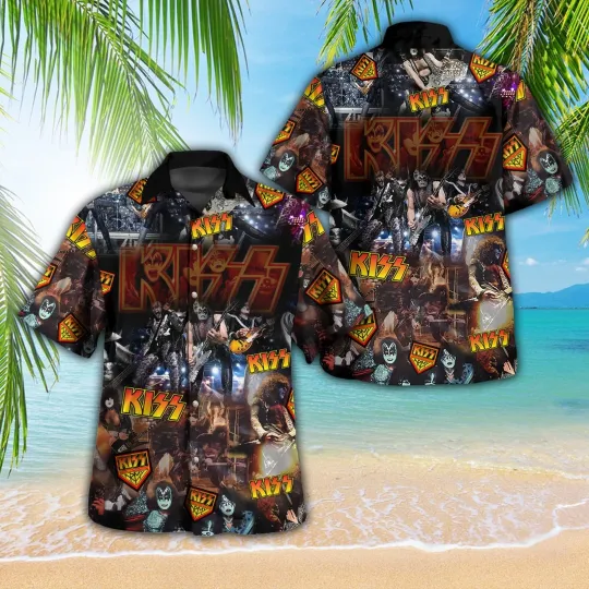 Kiss Band 3D Hawaiian Shirt