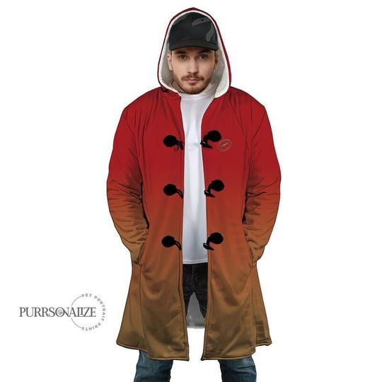 Discover Personalized Name Number Football  Hooded Cloak Coat, Custom Name San Francisco Football Team Cloak Coat, Custom Any Sport Favorite Team