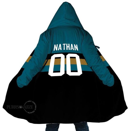 Personalized Jacksonville Football Hoodie Blanket, Gift for Football Team, Sports Favorite Team