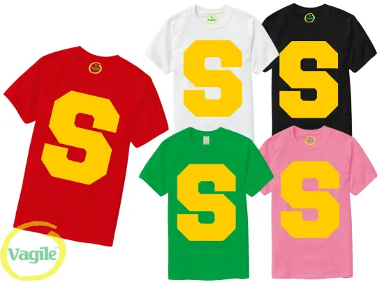 Discover Letter S Funny Group Matching Halloween Christmas Thanksgiving Costume T-Shirt