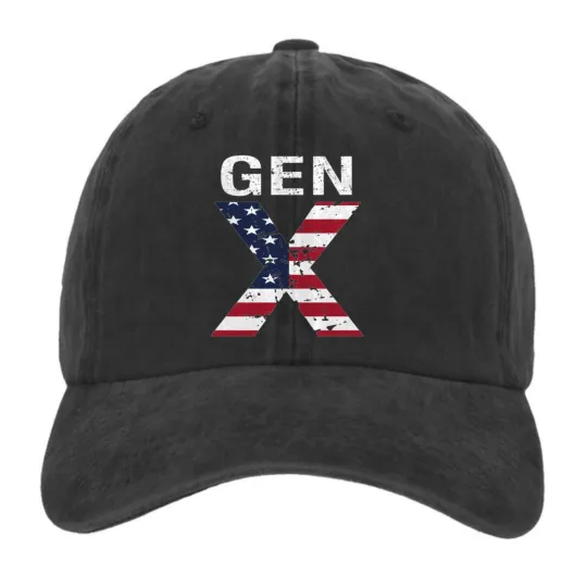 Discover Gen X American Flag Graphic Hat – Patriotic Streetwear  Baseball Cap