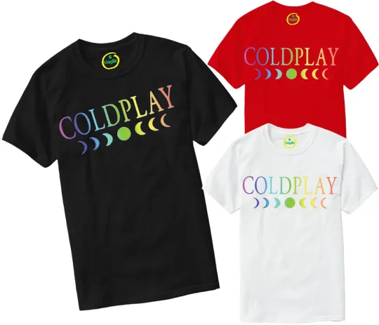 Discover Coldplay Music of the Spheres 2025 World Tour T-Shirt